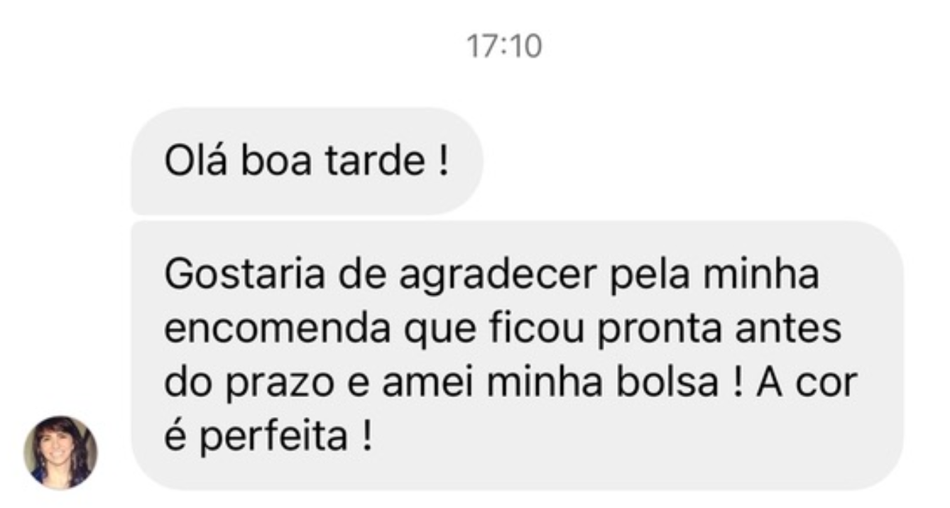 Depoimento de cliente ID Bags 4